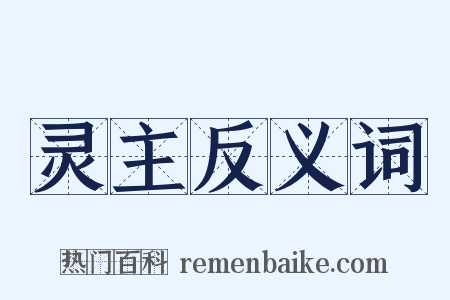 灵主反义词是什么意思的图片